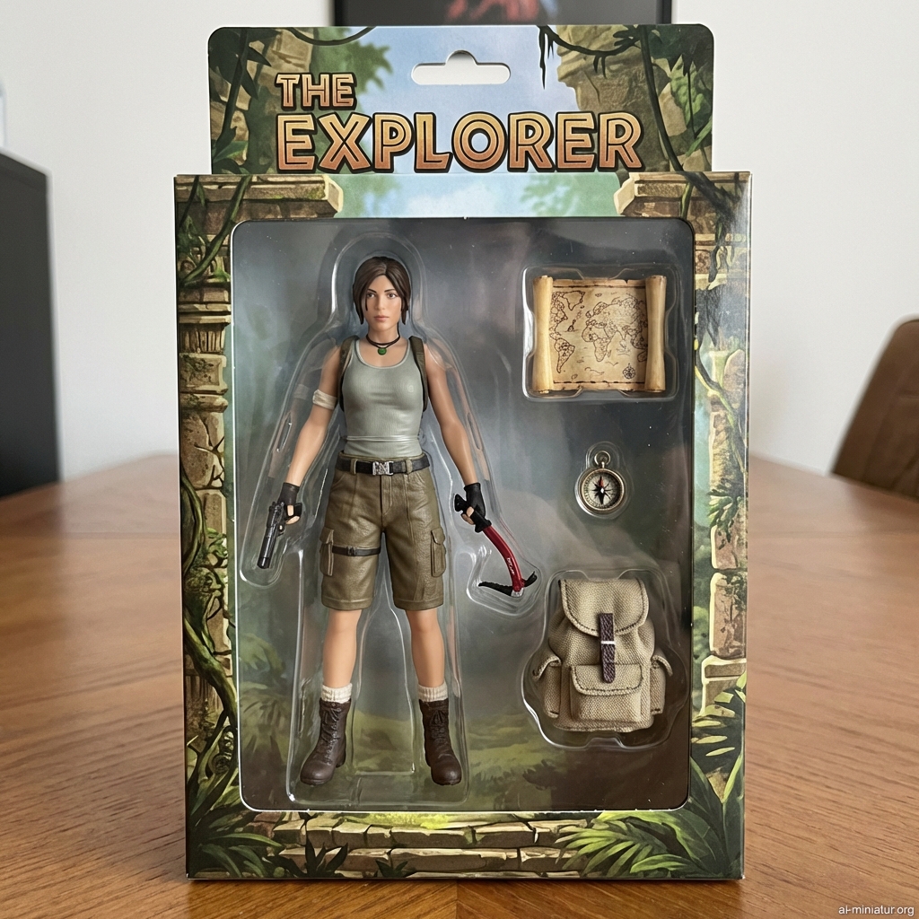 AI-generated Action Figure miniature figure - Example of Action Figure style transformation