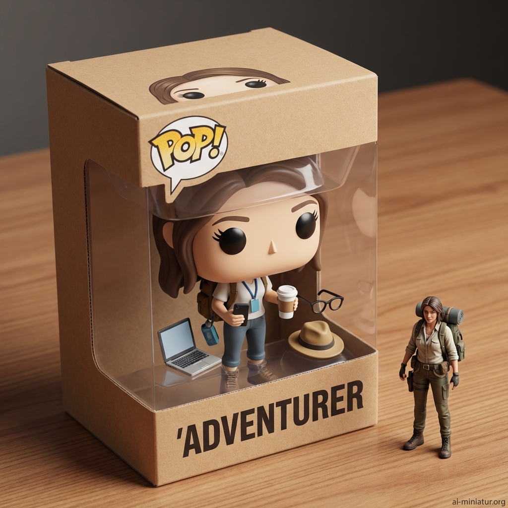 AI-generated Funko Pop miniature figure - Example of Funko Pop style transformation